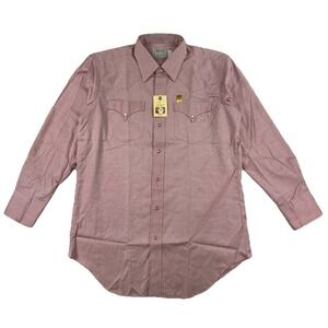 Vintage H Bar C Ranchwear Western Pearl Snap Shirt Men's 16‎ 1/2 34 USA NWT